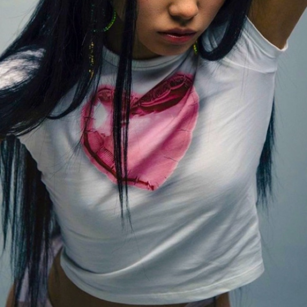Pink Heart Crop